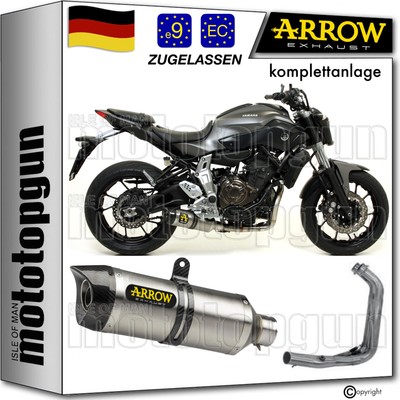 komplettanlage kat low titan c thunder arrow fur yamaha mt07 mt-07 2014 14