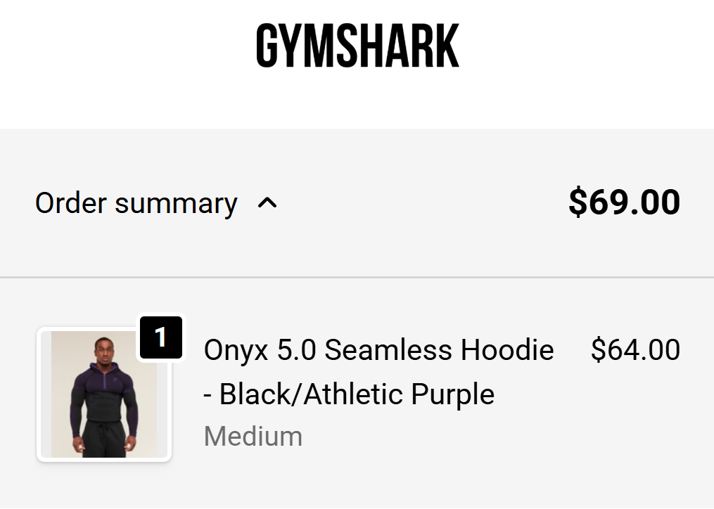 NEW Gymshark Onyx 5.0 V5 Hoodie Purple sz Medium ✓SHIPS IN 1 DAY