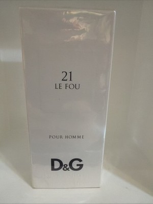 Dolce & Gabbana 21 LE FOU Pour Homme 3.3 oz 100 ml EDT Spray Sealed Box