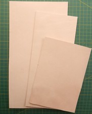 3MM THICK NATURAL CRAFT LEATHER OFFCUTS VEG TAN TOOLING HIDE SMALL PIECES