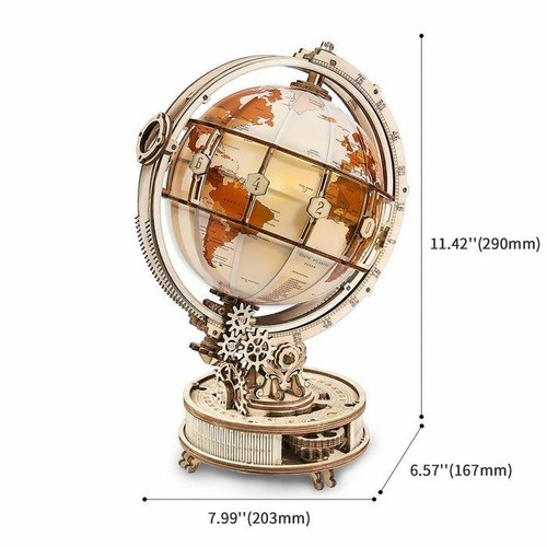 ROKR Luminous Globe 3D Holzmodellbausatz (ST003) - Bild 7 von 8