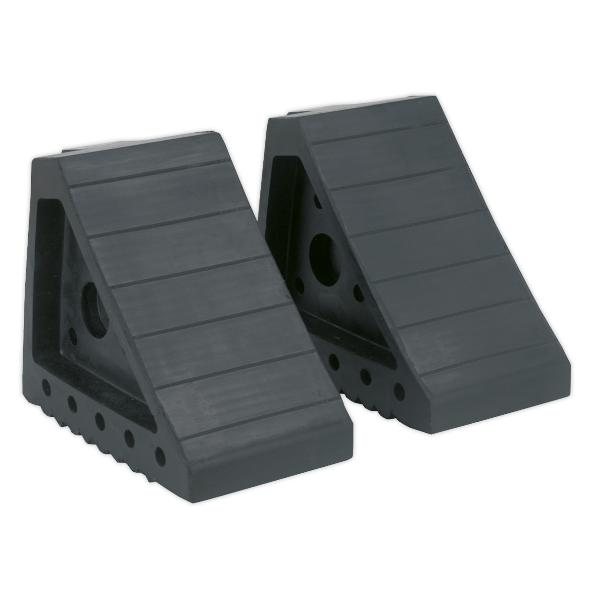 Sealey Rubber Wheel Chocks 1.8kg - Pair - WC01