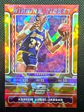 Kareem Abdul Jabbar 2019-20 Contenders Optic Winning Ticket Red Cracked Ice SP