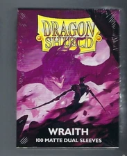 Dragon Shield Matte Wraith (100) Shield Sleeves Free Shipping