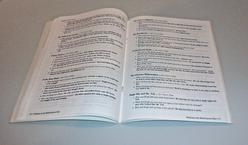 A Beka Book-Reading 5 Answer Key-Beyond The Horizon-Windows To The World-Of Am. - Picture 5 of 6