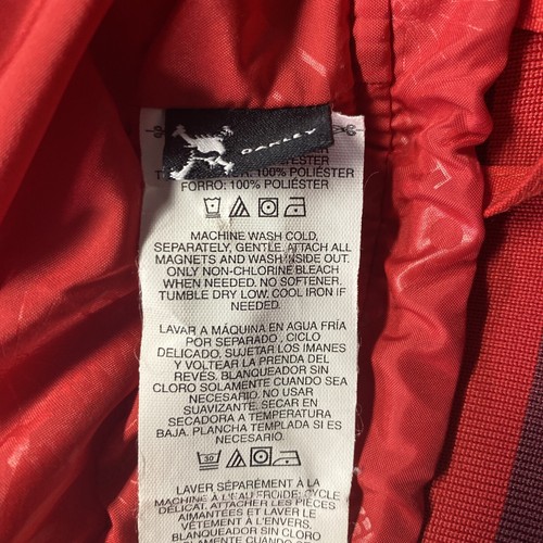 Oakley Men M Ski Snowboard Jacket Coat Hooded Pro-Rider Red Loose Fits like XL - Picture 7 of 8