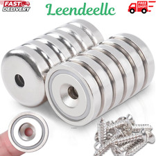 12 Pcs Neodymium Cup Magnet with Holes 22 lbs Pulling Force 0.79"20 mm Strong