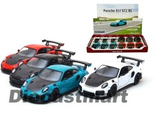 Kinsmart 1:36 Display Porsche GT2 RS Diecast Model Red/Black/Blue/White Model