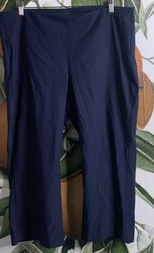 Chicos Size 3P US 16P Cropped Blue Pants Back Pockets