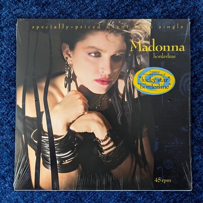 MADONNA SEALED BORDERLINE 12'' VINYL LP US 1984 MAXI LP RECORD Promo Hype