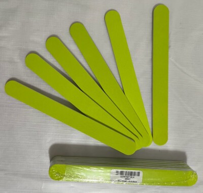 6  KIWI Nail Files UFP  Flowery Purifiles Manicure 240/240 Grit 7'' Pro Grade
