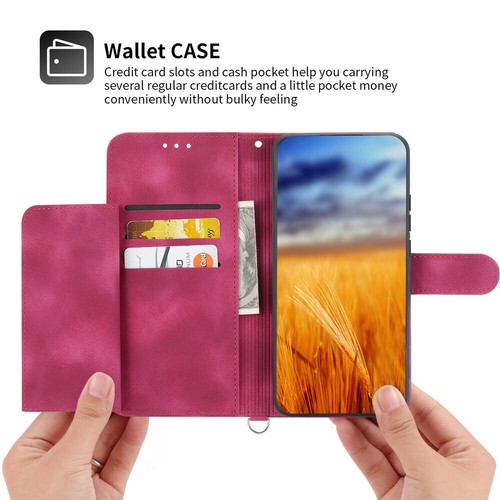 Leather Crossbody Flower Wallet Phone Case For Samsung S25 S24 S23 S22 S21 S20FE - Picture 57 of 75