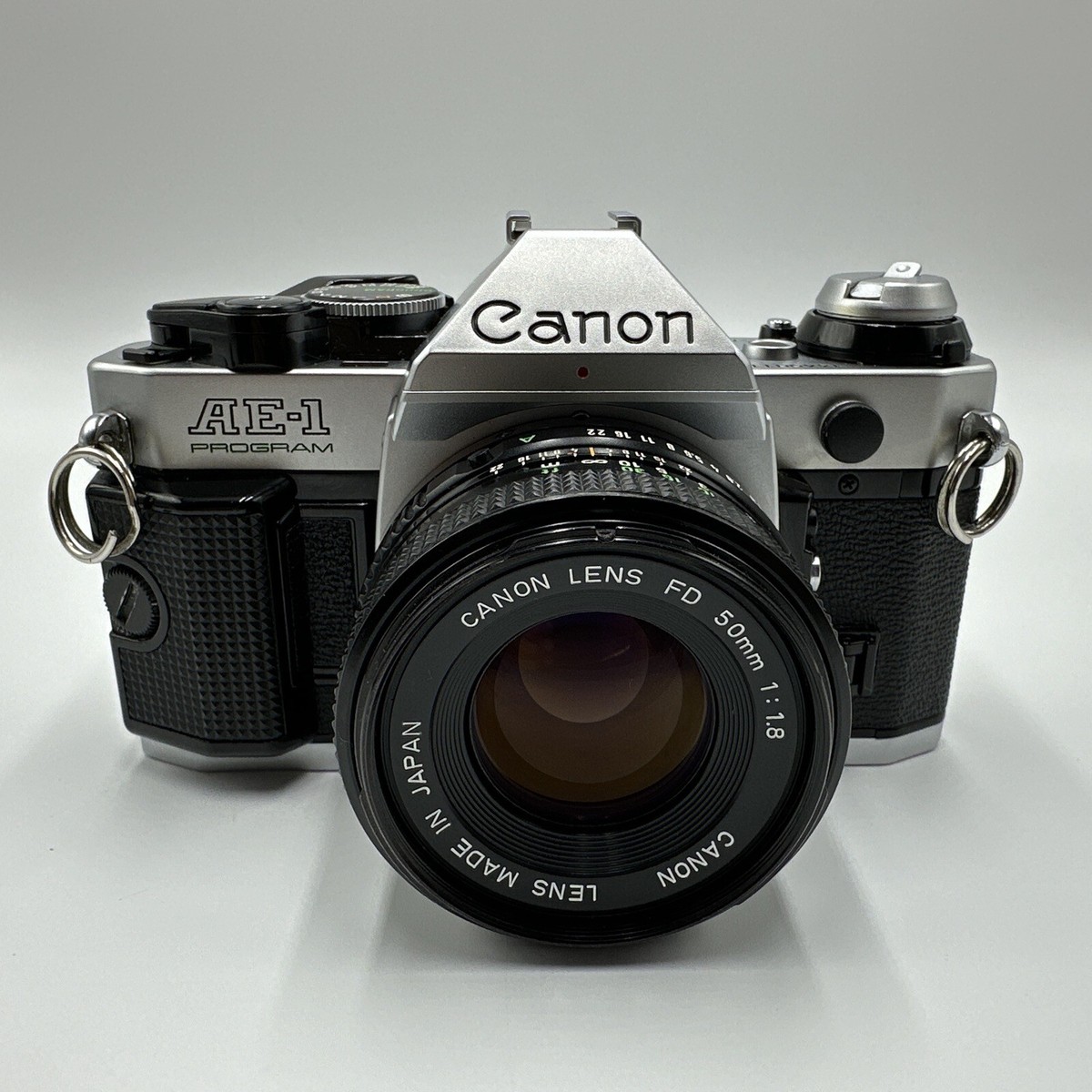 Canon AE-1 Program 35mm Film Camera NICE With FD 50mm f/1.8 Lens
