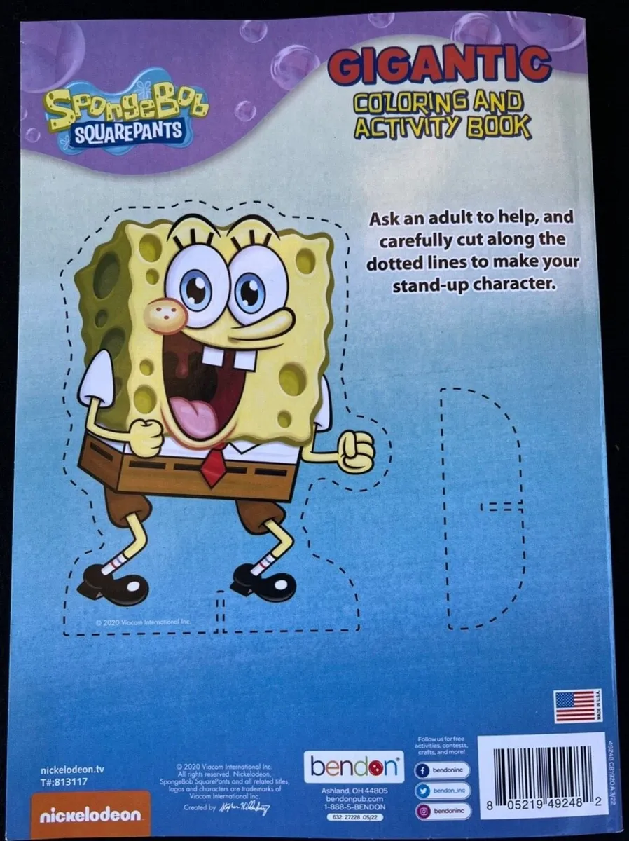 SpongeBob Giant Coloring Book with Stickers (SpongeBob Party Supplies)