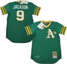 New 1974 Reggie Jackson #9 A's Mens S (36) Mitchell & Ness AUTHENTIC Jersey $250