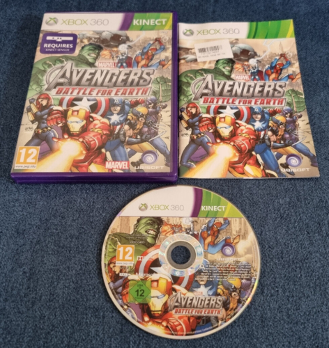 Microsoft Xbox 360 Game Marvel Avengers Battle for Earth Boxed - Afbeelding 1 van 2