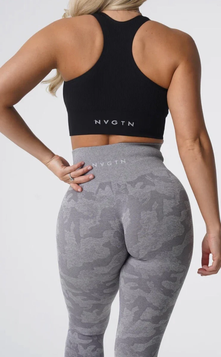 NVGTN Camo Seamless Leggings - Forest Green