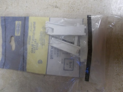 NEW Hubbell IMB05W Audio/Video Module, Blank 5-Pack White *FREE SHIPPING* - Afbeelding 2 van 2
