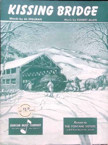Kissing Bridge Noten Robert Allen Al Stillman 1953 Christmas Pop Song - Bild 2 von 4