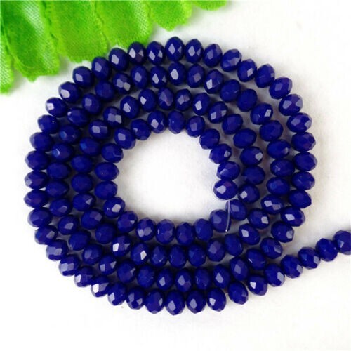 4x3mm Brown Glass Rondelle Spacer Beads 15 Inch Strand