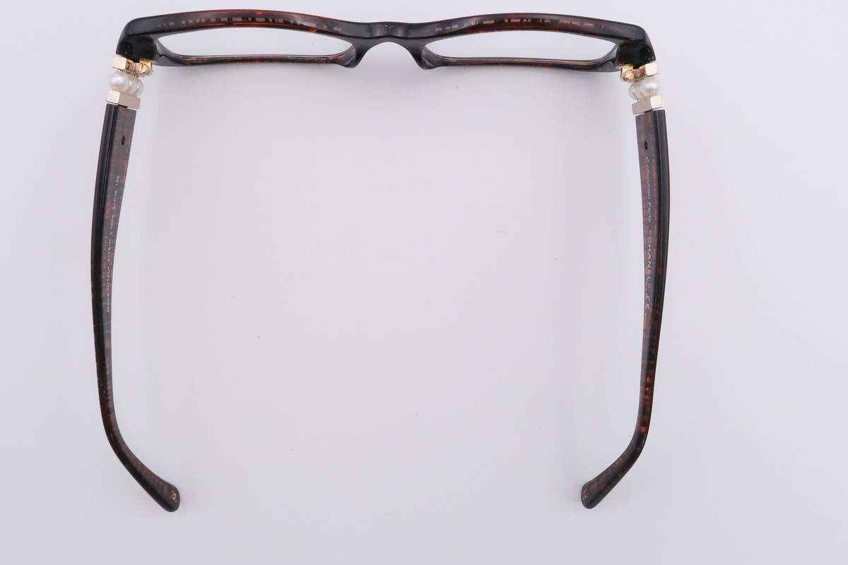 【あさ1204】　CHANEL Chanel Collection Perle 3179-H 1204 Eyeglasses Frame Italy