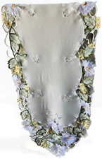  Table Runner or Dresser Scarf 56" x 14" Yellow & White Flowers White Background