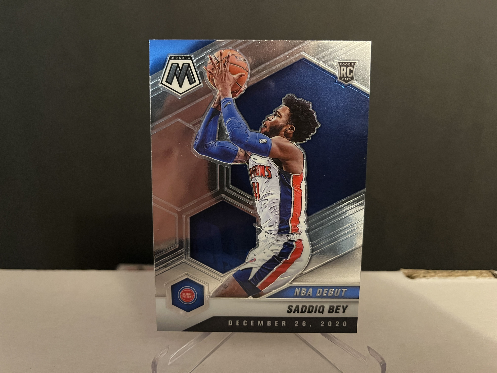 2020-21 NBA Panini Mosaic Basketball Saddiq Bey #276 Base Debut Rookie Card