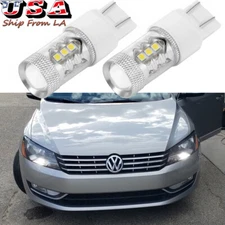 LED DRL Daytime Running Light Bulbs 6000K Xenon White For 2012-2015 VW Passat