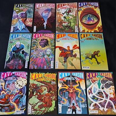 SIGNED CAVE CARSON HAS A CYBERNETIC EYE #1-12 COMPLETE SERIES MICHAEL ...