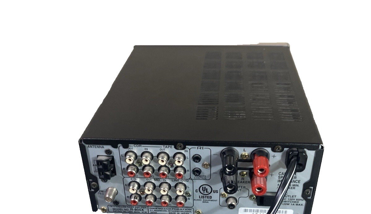 Onkyo R-805X AM FM Stereo Tuner Amplifier Silver Made In Japan | eBay