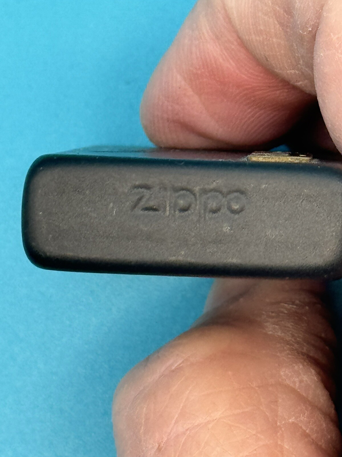 Vintage 1992 Dove Dad Emblem Black Matte Slim Zippo Lighter NEW