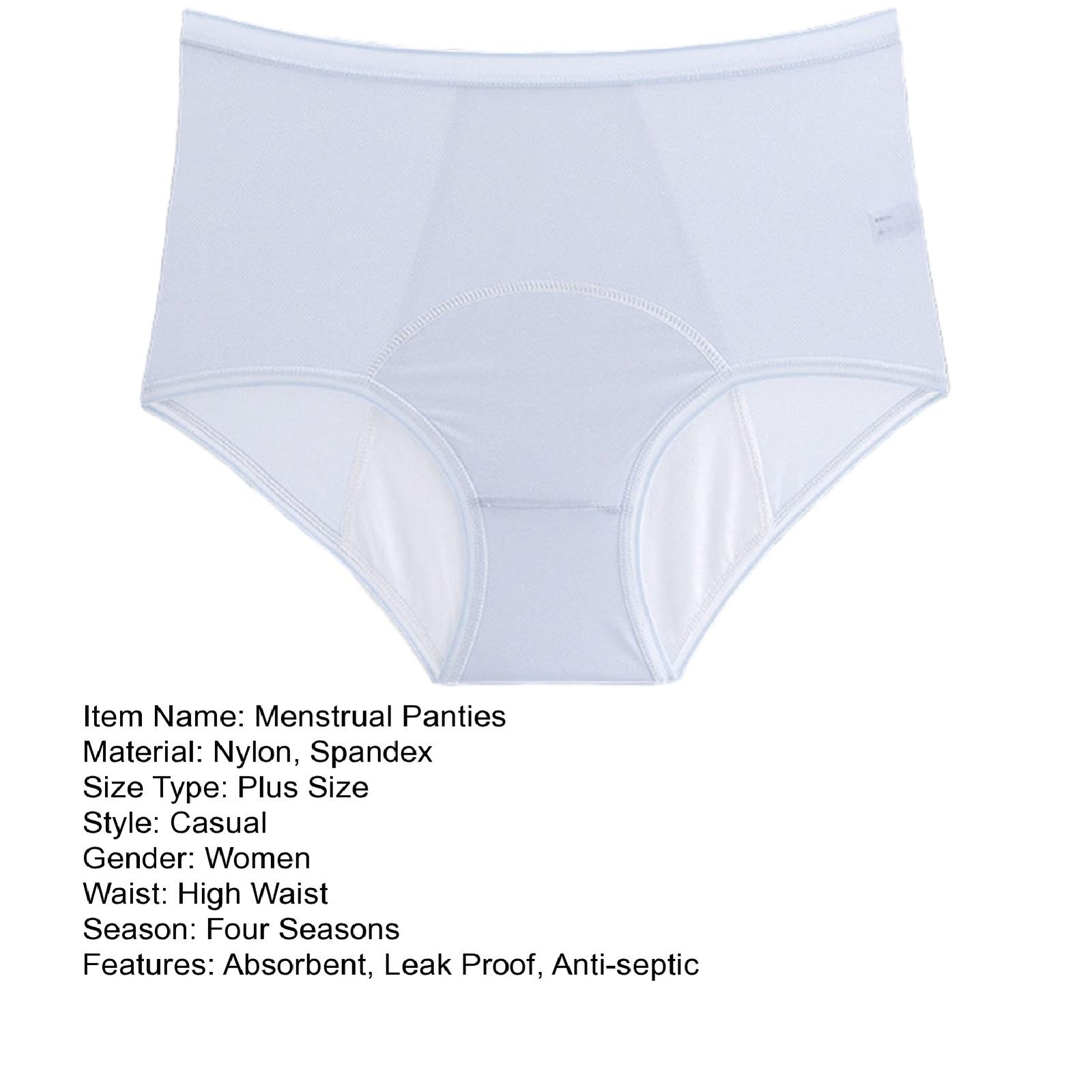 Panties Women Waist Panties for Flow Periods Leak Proof Absorbent