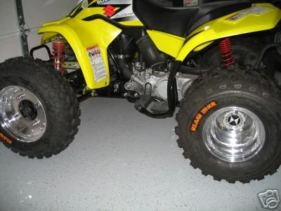 Llantas traseras Suzuki LT80/LT90/KFX80 3/120 a 4/110 mm o 4/115 mm neumáticos conv. Kit Foto 3 de 4