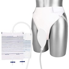 External Catheter for Men Wearable Silicone Condom Catheters Large White