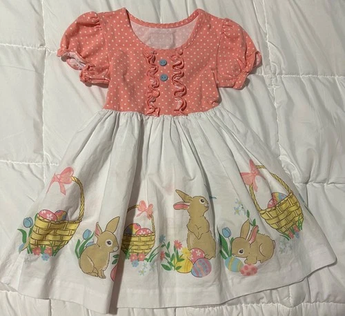Eleanor Rose Easter Bunny Dress EUC Girls Size 5/6
