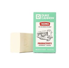 Duke Cannon Thermos Big Ass Brick of Soap Productivity Peppermint Benefits Vets