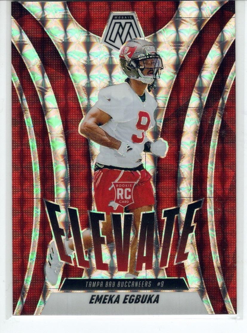 2025 Panini Mosaic #2 Emeka Egbuka Elevate Silver Mosaic