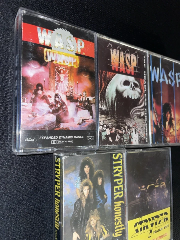 Stryper 6 cassette metal lot W.A.S.P. Hell with Devil Honestly Soldiers Under Co - Image 3 of 4