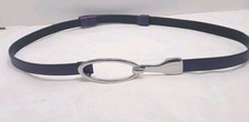 Chicos Purple Slide Belt S/ M Adjustable Silver Buckle Excellent Condition