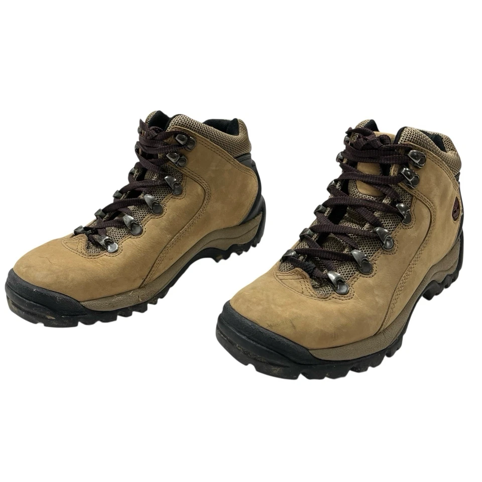 Timberland Botas de Senderismo para Mujer 6 Marrón Tostado Cuero Con Cordones Hasta el Tobillo Exterior Foto 3 de 4