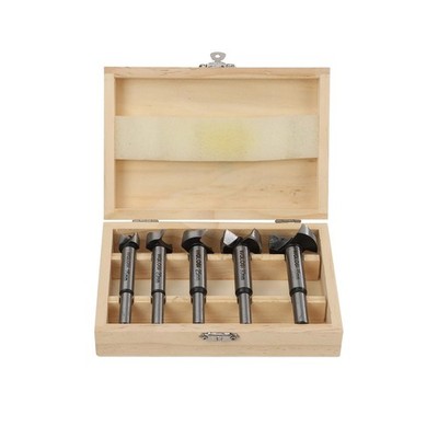 Forstner Bit Set, 5-Piece Forstner Bits for Woodworking, Carbon Steel Precisi...