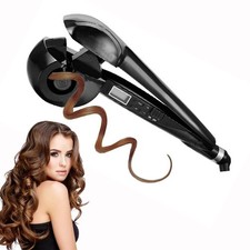 LCD Pro Salon Automatic Ceramic Roller Wave Machine Styler Iron Curler Black