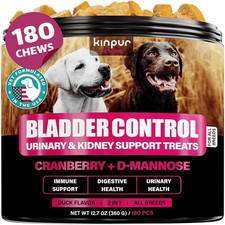 Dog UTI Treatment Chews   Cranberry Bladder  Urinary Support, 180 Count