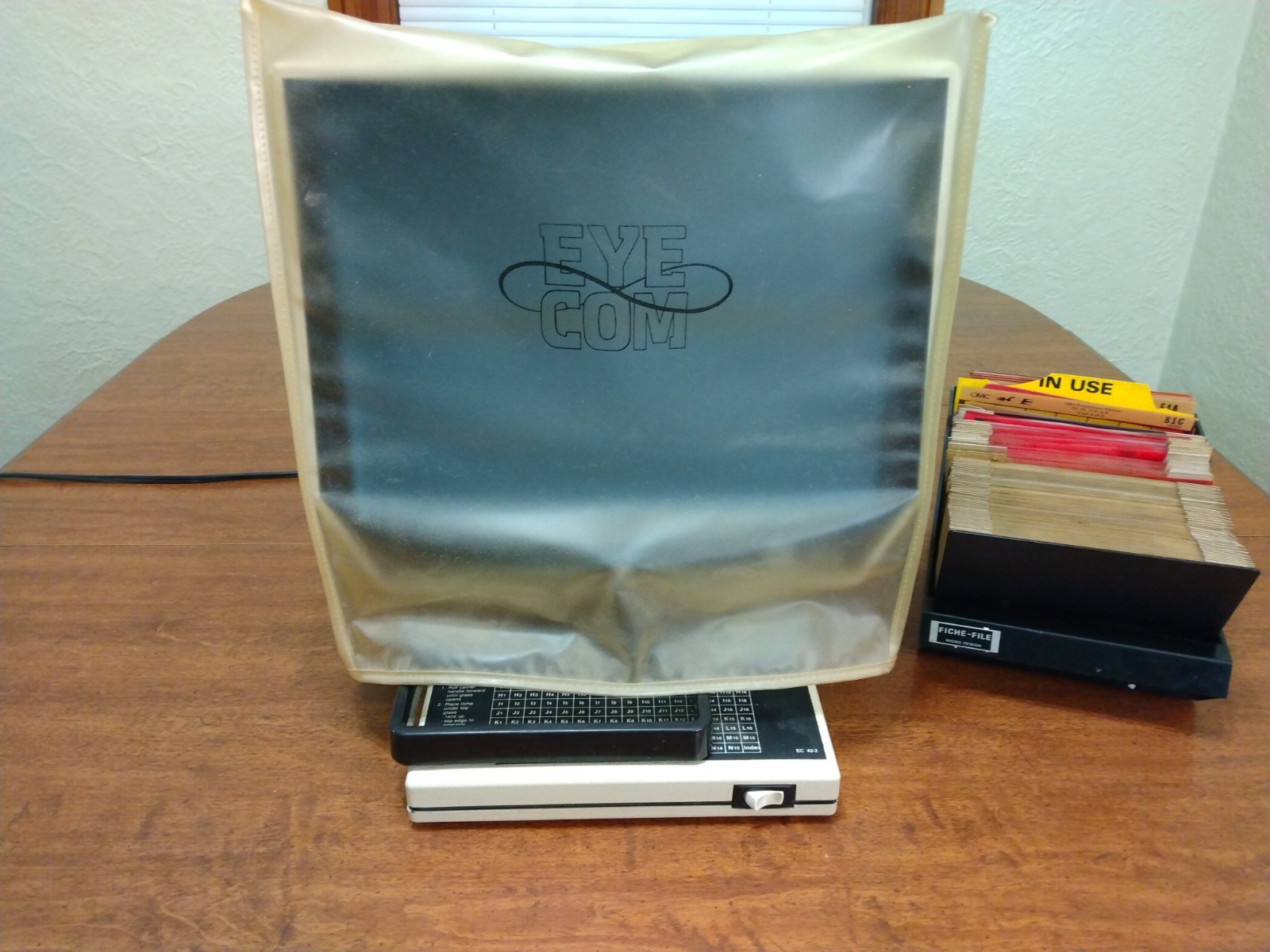 Eye Com 1000 microfiche reader for Marine Industry Johnson Outboard Manuals