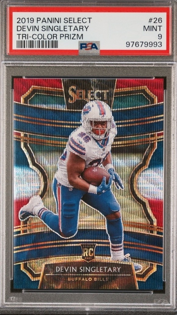 2019 Panini Select - Concourse Devin Singletary #26 Tri-Color Prizm /199 (RC)