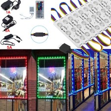 12V 5050 R-G-B 3 LED Module Light Strip Lamp 3LEDs Injection Black ABS Tape Sign