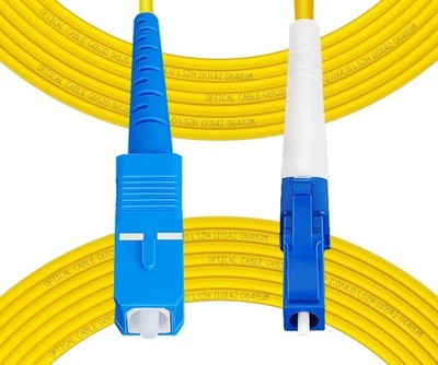 -50M165ft OS2 SC to LC Fiber Patch Cable Single Mode, Simplex, Length Option ...