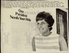 1972 Press Photo Kay Worden to run full-page anti-war ads in Miami papers