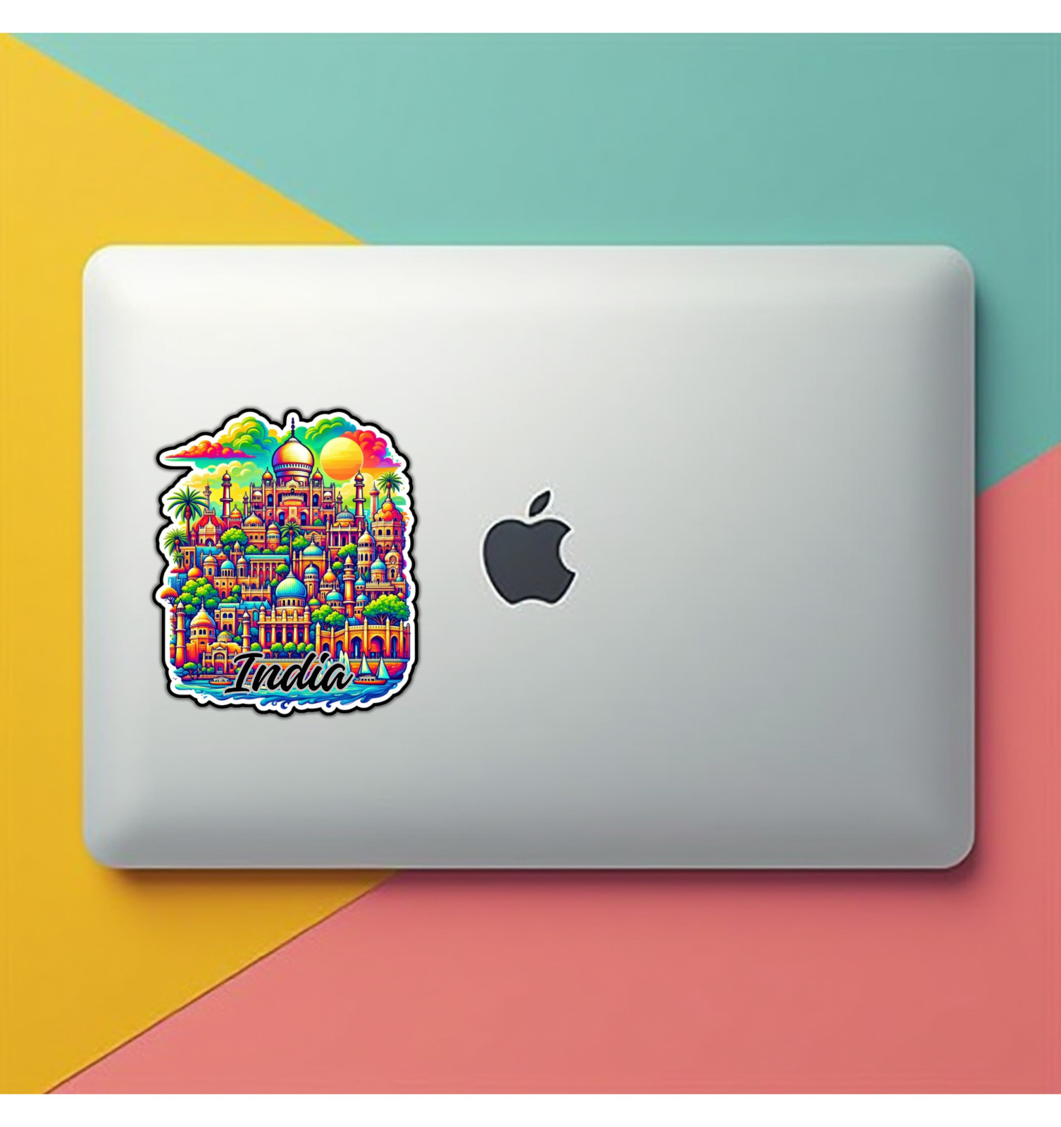 India Fridge Magnet or Laptop Sticker