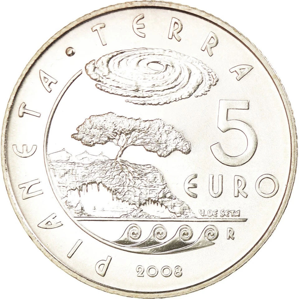 San Marino, 5 Euro, 2008, SPL, Argent, KM:512 - Photo 2/2